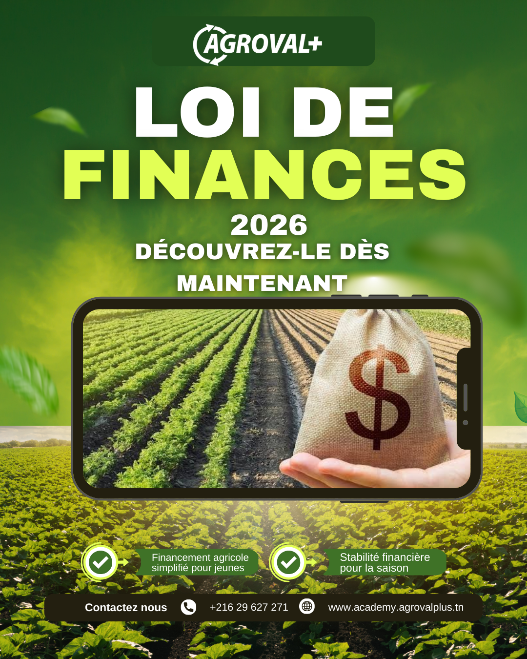 Loi de Finances 2026 - Tunisie Investissement Agricole, Subventions & Incitations Fiscales pour l'Entrepreneuriat