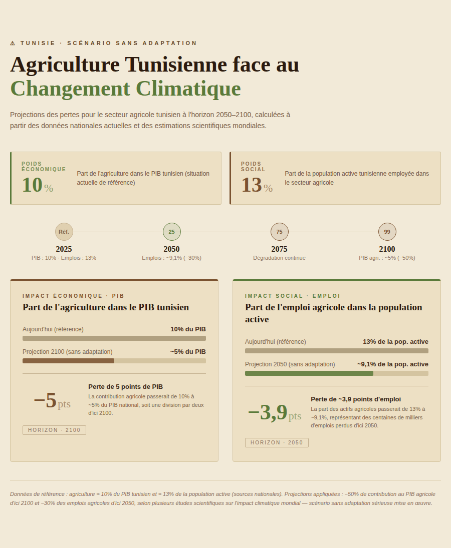 Effets du changement climatique sur l’économie tunisienne : vulnérabilités, défis et perspectives de développement durable - Image 2